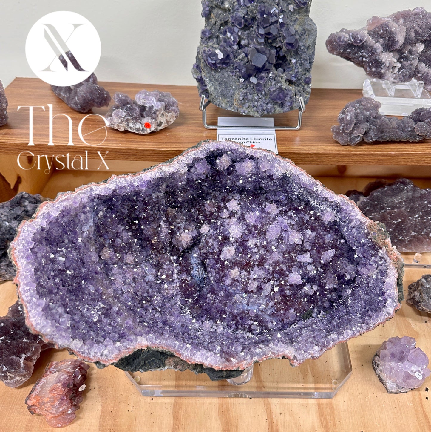 Raw Amethyst Quartz Crystal Treasure Bowl Geode From Morocco