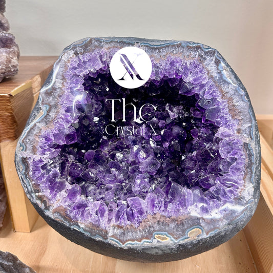 High Quality Brazil Amethyst Cave Treasure Bowl Money Bag