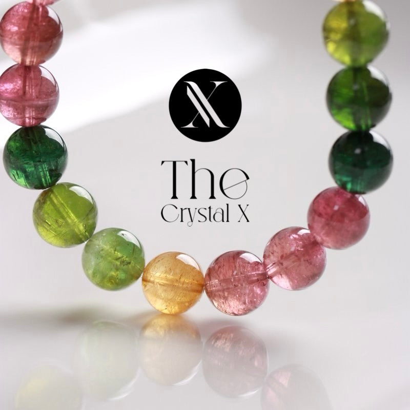 Gem Quality Natural Tourmaline Bracelet - 7.5mm beads