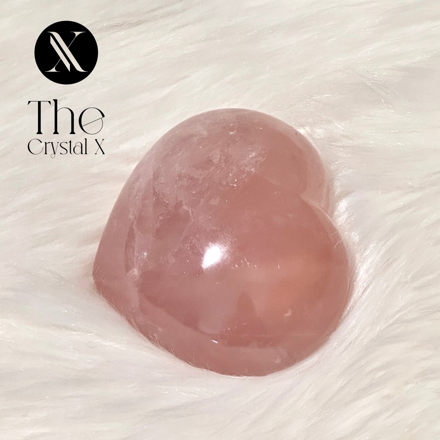 Natural Rose Quartz Heart Crystal